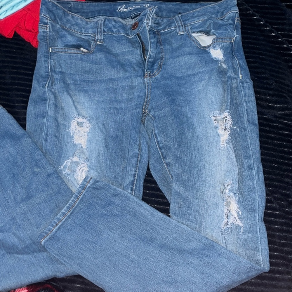 American eagle jeans! Size 14 worn a couple times